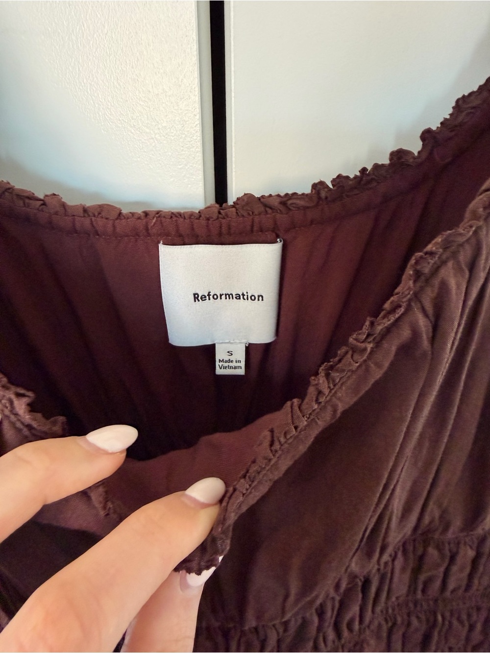 Reformation Riva Dress Size Small, WORN ONCE - Picture 6 of 6